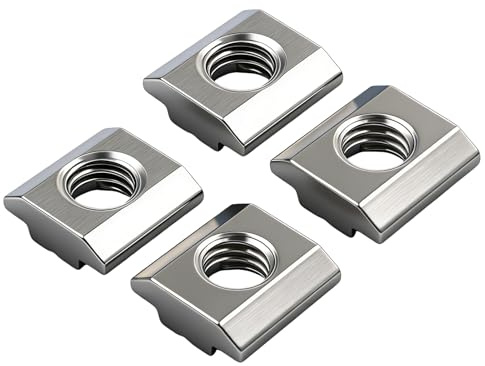 BACSHBY 20 piezas Tuercas para Ranuras M6, Riel con Ranura en T,Serie 30 Tipo B,Tuercas Deslizantes,Tuerca con Ranura en T para Ranuras de Extrusión de Perfiles de Aluminio