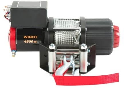 Verricello Elettrico 12V 4500lb Telecomando Set Heavy Duty ATV Rimorchio In Acciaio Ad Alta Resistenza