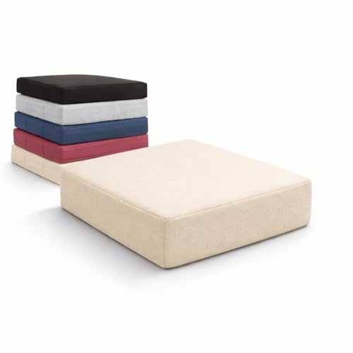 Armchair Booster Cushion Extra Thick Firm Seat Pad for Elderly Orthopaedic Support Cushion for Sofa, Office Chair Raised Seating Booster Cushion UK Made (Cream, 50 × 50 × 10 cm (LARGE))