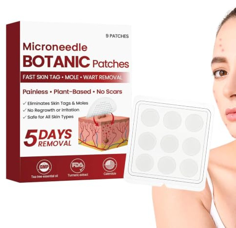 Cerotti Microneedle per Verruche | Microneedle per Verruche sul Corpo,Cerotti per Nei sul Corpo | per Donne Uomini Adulti Viaggiatori Nuotatori Ufficio Casa Palestra Salute Quotidiana