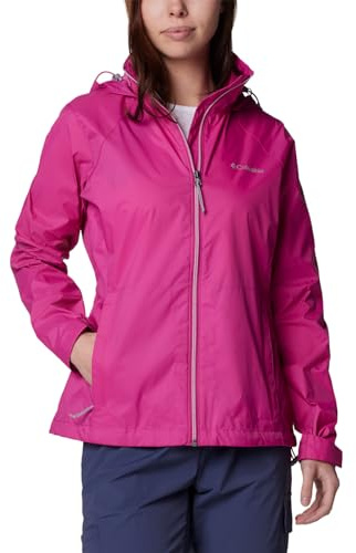 Columbia Womens Switchback IV Rain Jacket, Fuchsia, X-Large
