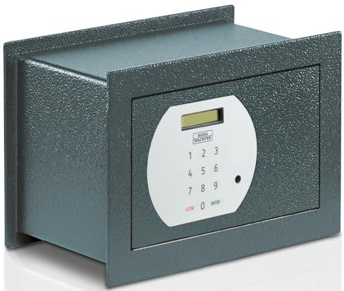 BURG-WÄCHTER Wandtresor mit Zahlenschloss, 4,6 l, 7,3 kg, Pure-Safe PSW 110 E, Anthrazit, Außen: 201 x 305 x 148 mm (HxBxT)