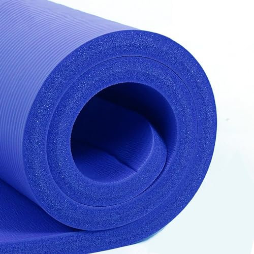 Premium-Matte for Yoga und Übungen, starker Halt mit rutschfester Textur for Männer und Frauen, 3 cm dick (Color : Blue, Size : 180x60cm/70.8x23.6in)