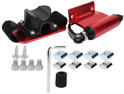 HUIOP Support de Vélo de Toit à Dégagement Rapide, Support de Fourche de Vélo, Coussinet de Roue Arrière pour Coffre de Voiture (Rouge)