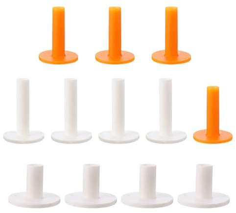 GLEAVI 12 Stück Golf Tees aus Gummi 88mm 70mm 60mm für Übungsgolf Abschlag im Haus und Büro Praktisch und Tragbar Golfzubehör für Anfänger und Enthusiasten Zufällige Farbe