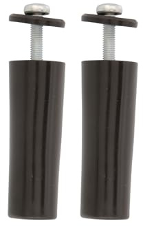 Amig - Roller Shutter Stopper Made of Plastic, Bronze, Shock Absorber with Screw M5 Anti-Rust and Washer Outside, Heat Resistant, Length: 60 mm