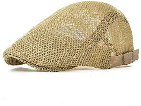 KUYOU Herren Schirmmütze Sommer Kappe Hut Schiebermütze Flatcap