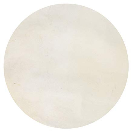 BQLZR Trommelfell aus Ziegenhaut, rund, für Bongos, Shamanentrommeln, Tambourine, 25,4 cm, Beige