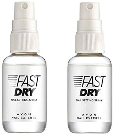 Avon Nagelexperten, schnell trocknendes Nagel-Seting-Spray, 60 Sekunden zum Anfasstrocknen, 2 x 50 ml, 2 Stück