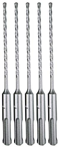Makita Confezione da 5 punte da trapano SDS-Plus da 5/32 per martelli rotanti SDS+ - 10,2 cm di profondità per calcestruzzo e muratura