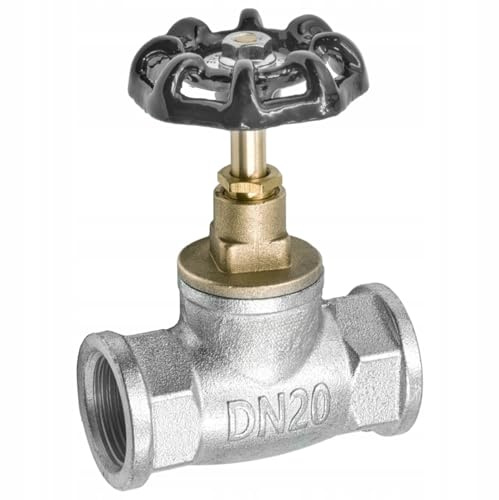 KNM Trade Absperrventil Gusseisen Innengewinde 1 | Gusseisenmaterial, Wasserleitungen, Haushaltsnutzung, 10 bar Druck, robust