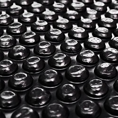 Tidyard Catherinol Bâche à Bulles Piscine Bâche Piscine Bache Bulle Piscine Couverture de Piscine Noir 455 cm PE
