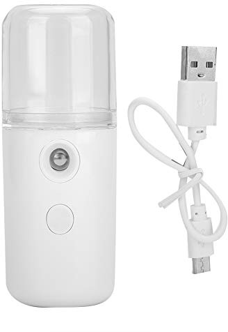 Pulverizador de Niebla de 30ml, Mini Pulverizador Hidratante Facial Portátil, Vaporizador Facial de Niebla Fría para Extensiones de Pestañas, Maquillaje para el Cuidado de la Piel (Blanco)