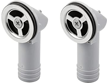 Lot de 2 accessoires pour évier de cuisine - Interface ronde de trop-plein - Interface ronde pour maison, hôtel, centre commercial et autres endroits