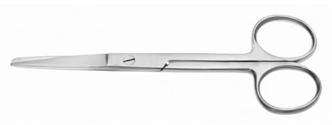 RSG Chromstahl Spitz/Stumpf Verbandschere, 130mm Länge