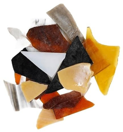 LAPooh Mosaikfliesen 100 g transparente Glasmosaikfliesen, Mehrfarbig, Mosaikstück, DIY-Mosaikherstellungssteine ​​für Handwerk, Hobby, Kunst, Heimwanddekoration Glasfliesen (Color : 5)