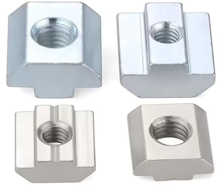 SYDARSYN T-Nutensteine Kohlenstoffstahl T-Muttern Hammermutter für Aluminiumprofile (20 Serie) M3, 40 Stück