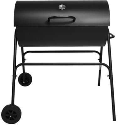 TOWINE Barbeque Grill Outdoor Barbecue Courtyard Oven Barbecue Grill With Cover Oil Drum Stove Barbecue Grill Barbecue Carbon Stove for Outdoor Backyard Picnic Home
