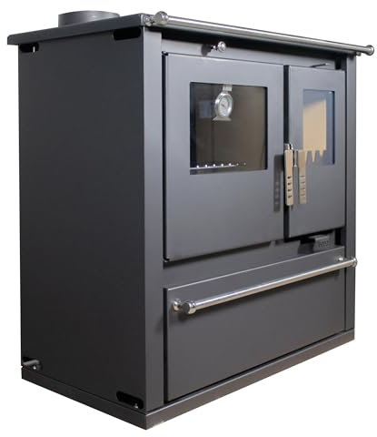 EEK A+ Verso CS Plus Küchenofen Kaminofen Holzherd 7.7 kW - Schwarze Links