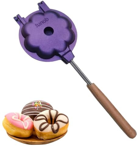 Donut Sartén para hornear, molde para donuts, moldes de aluminio, herramientas de decoración de tartas, bandeja para hornear con revestimiento antiadherente para donuts, accesorios para hornear