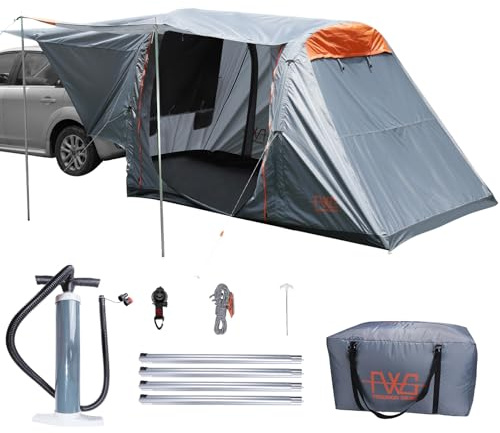 FEIWOOD GEAR Aufblasbare SUV-Zelte für Camping | SUV Heckklappenzelt Wasserdicht mit Planen Perfekt für SUV