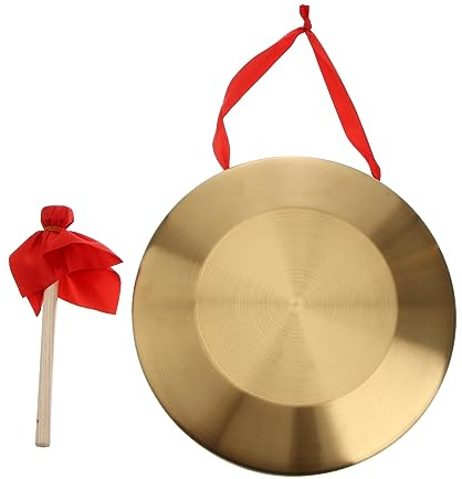 Abaodam Gong De Ópera De 32 Cm Mazo, Instrumento De Percusión Para Coordinación Visual y Manual En Eventos