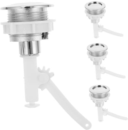 DOITOOL Toiletten Spülknopf Einzelbetätigung Für WC Spülkasten Ersatzteile Für Badezimmer Einfache Installation Und Handhabung Ideal Für Standard Toilettenanlagen