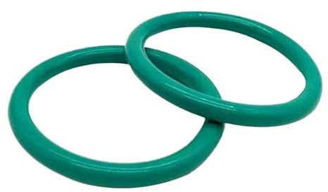 5 Stück Fluorkautschuk-O-Ringe, 3 mm Drahtdurchmesser, 63 mm Innendurchmesser, 69 mm Außendurchmesser, Grün Dichtung Gummi Unterlegscheibe