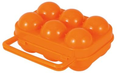 NUOBESTY 3pièces Boîte à Œufs Portable Lot Pour Maison Protection Et Couvercle Hermétique Orange