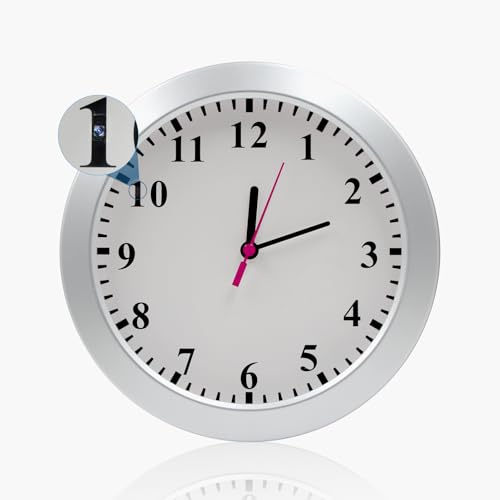 TONGCAM Reloj de pared con cámara oculta, cámara de niñera FHD con detección de movimiento, cámara espía para seguridad en interiores, oficina, hogar, sin función WiFi, tarjeta SD no incluida