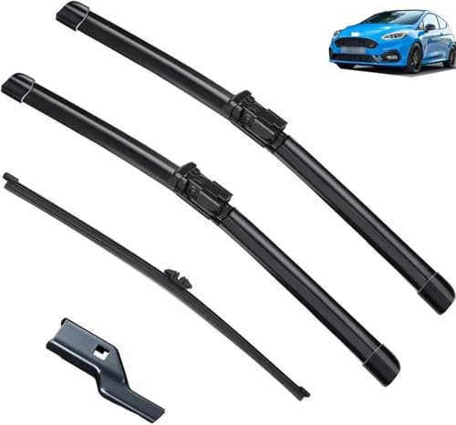 HJFeng Scheibenwischer Ersatzblatt für Ford Fiesta 7 2018 2021, universelles rahmenloses Scheibenwischerblatt Ersatzblatt