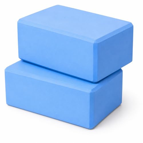 2 Pack Yoga Blocks –Suitable for yoga practice, Pilates routines, meditation support, rehabilitation exercises, physiotherapy, warm-ups, and general fitness training