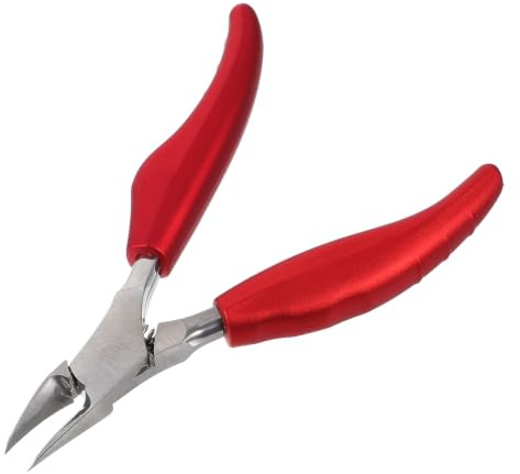 Cabilock Cortaúñas de Alta Resistencia para Uñas Gruesas y Encarnadas 1 Unidad Tamaño Plegable Acero Inoxidable Mango de Goma para Manos y Pies Uso Profesional