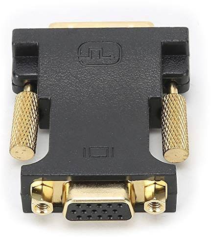 BONKZEBU Adaptateur DVI-I 24+1 vers VGA Haute Définition pour TVHD, Projecteur, Résolution 1080P, Connexion Sécurisée, Installation Facile