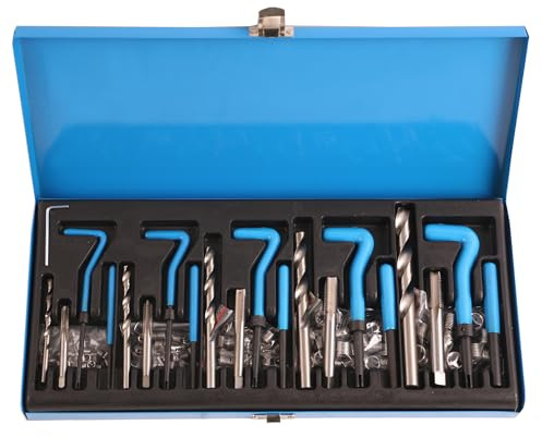 echtools 131 TLG Gewinde Reparatur Set Gewindeeinsatz Werkzeug Satz M5 M6 M8 M10 M12
