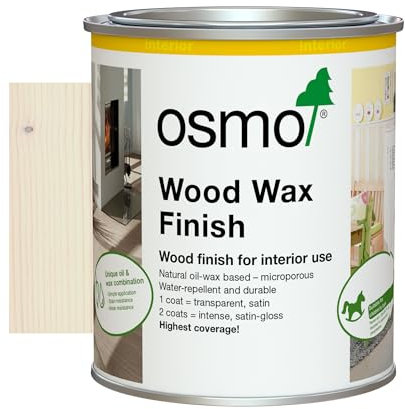 Osmo Wood Wax Finish Transparent 750ml - White - 3111