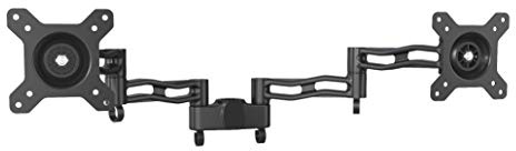 Duronic DM35P2 Monitorarme, 2 Monitorhalterungen für Monitorständer | Aluminium, VESA 75/100, Zusatzarme für DM35-Serie, Einzelteil Stangen, Monitorhalter für 2 Displays