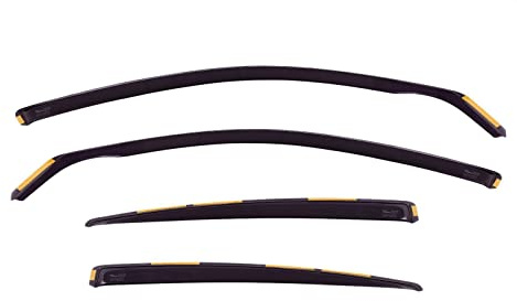 J&J AUTOMOTIVE Windabweiser passend für Opel Astra H 5-Türer Schrägheck 2004-2014 4tlg, Heko Regenabweiser Vorne Hinten Getönt Dunkel Passform
