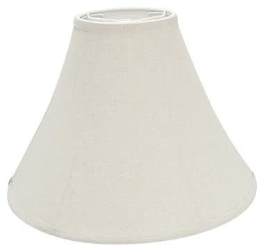 Aspen Creative 38003 Transitional Bell Shape Spider Construction Lamp Shade in Cream & Set of 1, 16 wide (6 x 16 x 12), Collapsible