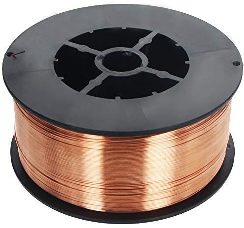 Utoolmart 1000 g CO2-Schweißdraht, Messing, gelb, 0,6 mm Durchmesser, Metallkern, Flussmittel, massiver Schweißdraht, 1 Stück