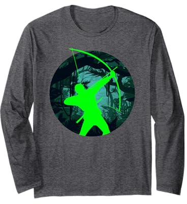Lustiges Bogensport Bogenschießen Bogenschütze Langarmshirt