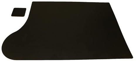 IMTC Schreibtischunterlage Plus 69x49cm schwarz, inkl. Untersetzer eckig - Linkshänder