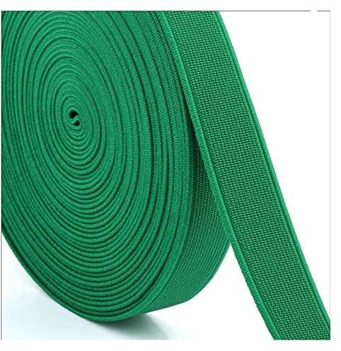 SHTGOI Bandas de goma planas de 16 m, bandas elásticas de colores, cinta elástica para coser, encuadernación de lona, banda de goma cifrada para manualidades, bandas de cintura, ropa, fabricación de