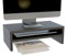 ComfortCove Supporto per monitor, supporto per monitor per computer a 2 livelli, supporto per laptop, supporto per computer, supporto per stampante con ripiano, ideale per il tuo ufficio a casa, Nero