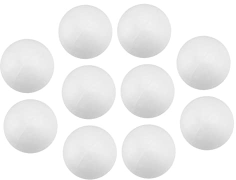 COHEALI Weiße Styropor Bastelkugeln Aus Polystyrol 7cm 10 Stück Packung Bemalbar Für Weihnachts Selbstgemacht Schulprojekte Und Festliche Dekorationen