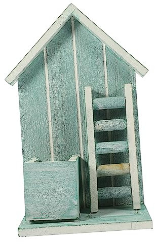 Didiseaon Wooden Flowerpot for Succulents Small Wood Flower Box for Indoor Hanging Outdoor Garden Decorations Wood Planter House