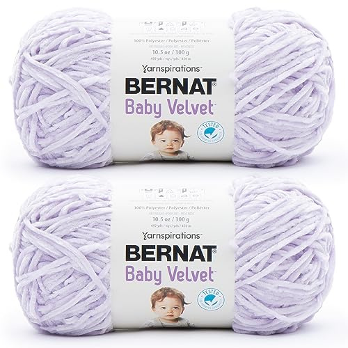 Bernat 16418686032P0 Baby-Samt Garn, Flieder Blüten, 2 stück