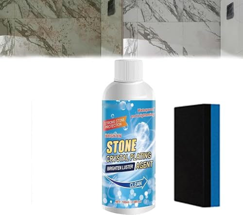 Limpiador Quitamanchas de Piedra, Quitamanchas de Piedra, Limpiador y pulidor de mármol, Stone Stain Remover Cleaner, Limpiador y pulidor de mármol,for Kitchen, Patio (1pcs)