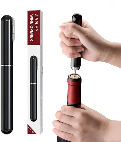 Zssxysm Apribottiglie a Pressione d'aria con Tagliacapsule, Cavatappi Vino a Pompa di Pressione, Regalo per Gli Amanti Del Vino