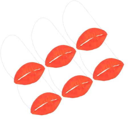 Cabilock Performance-Requisiten 6 Stück Latex-Lippen Aprilscherz-Lippen Dekoration für Cosplay-Partys Sicher Zu Tragen